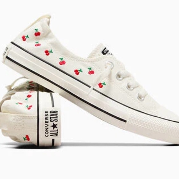 Converse All Star Chuck Taylor Shoreline Slip-on Shoes Women's Cherries 7/7.5 - Picture 2 of 15